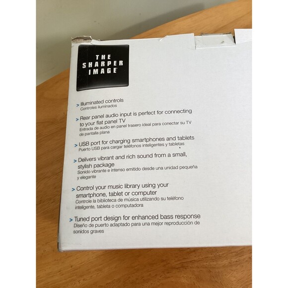 Sharper Image Ambience Premium Bluetooth Wireless Speaker Black Tested & Works - Picture 8 of 10